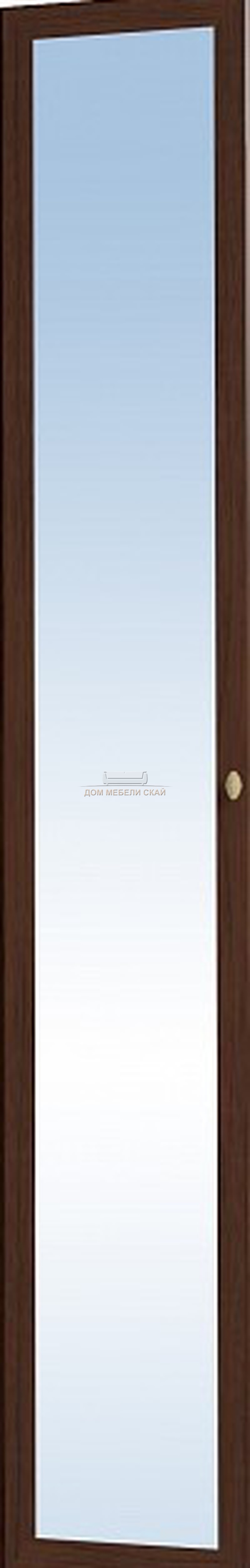 Фасад шкафа Sherlock 63 с зеркалом, орех шоколадный