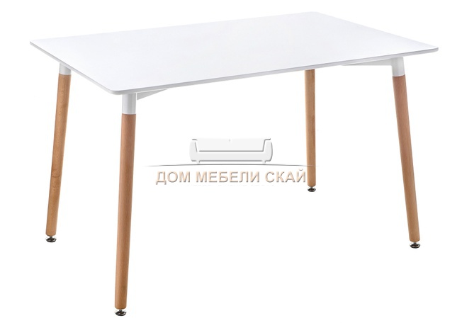 Стол обеденный Table 110, белый/натуральный