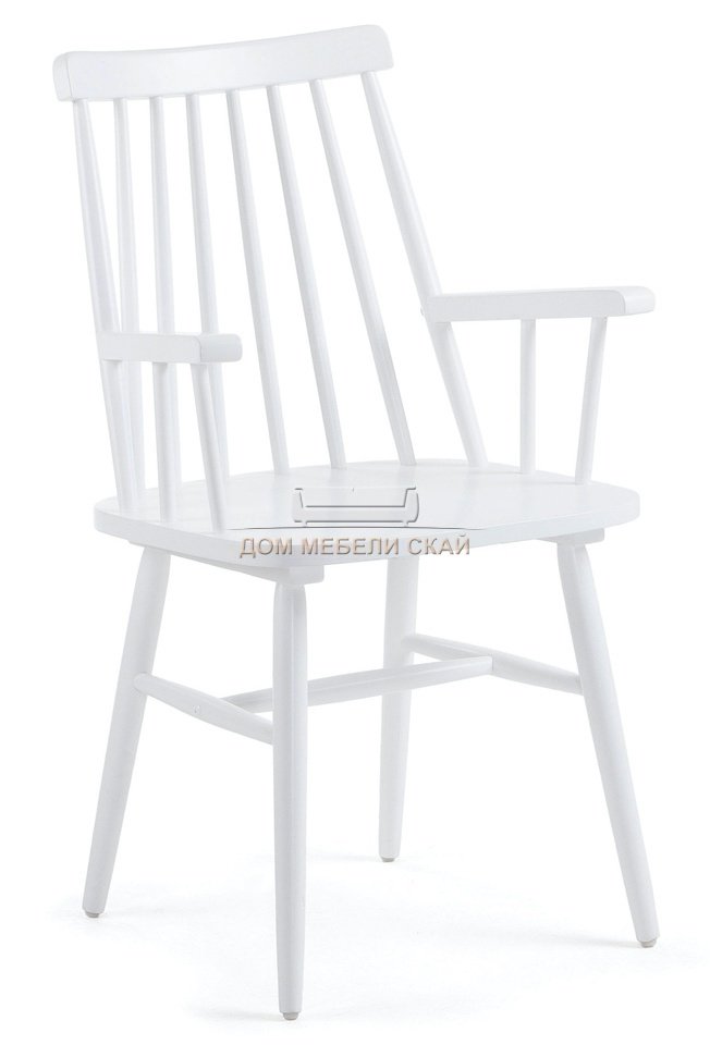 Стул-кресло Kristie, белого цвета