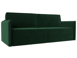 Диван-кровать Либерти, велюр зеленый