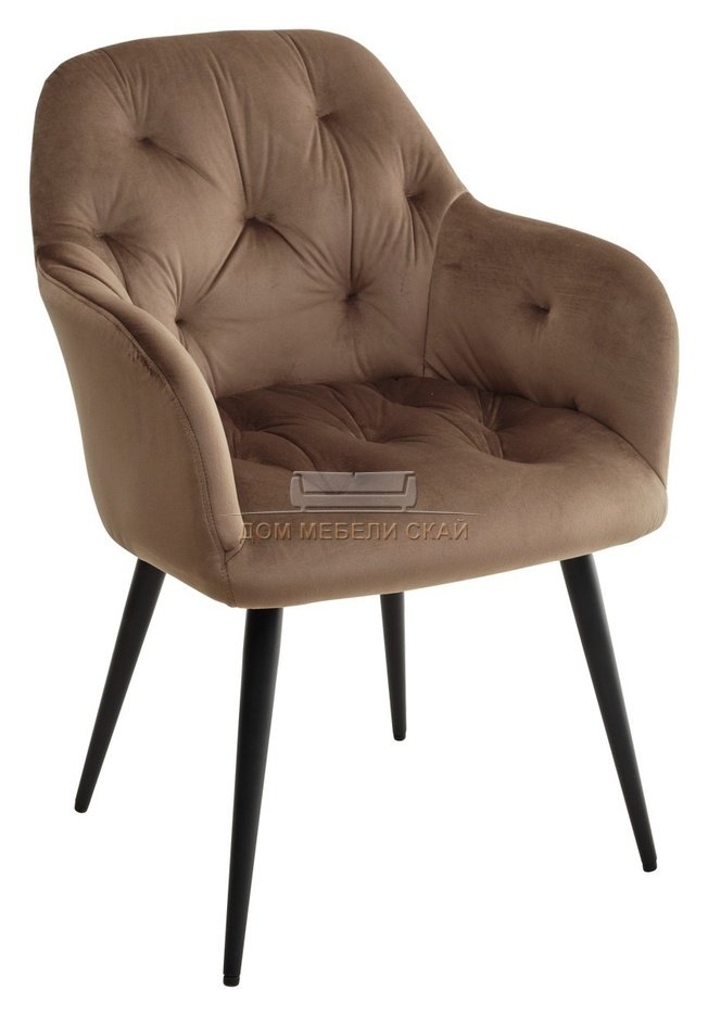 Стул ARABIS, велюровый бежевого цвета