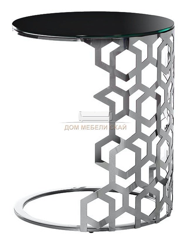 Журнальный стол приставной серебряный 13RXET3043-SILVER