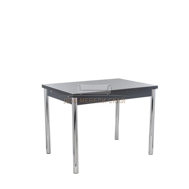 Стол обеденный раздвижной Leset Марсель 2Р, антрацит/хром