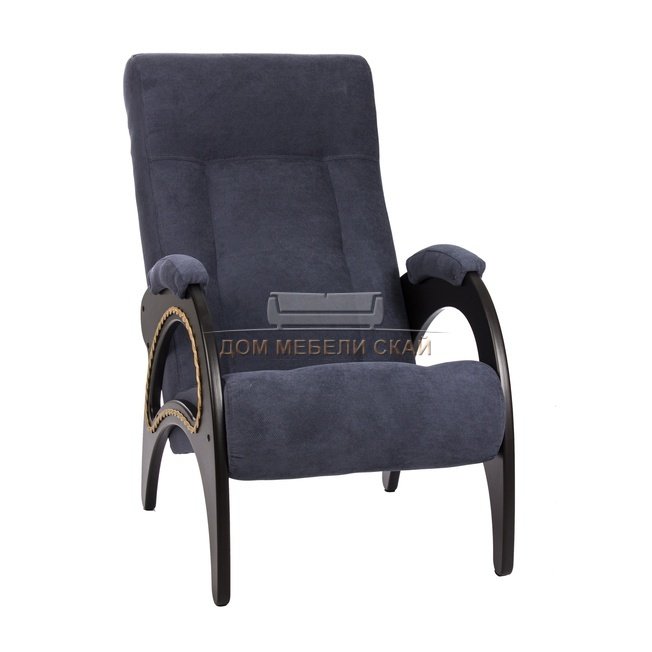 Кресло для отдыха Модель 41, венге/verona denim blue