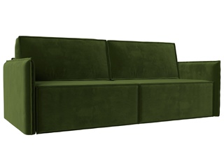 Диван-кровать Либерти, микровельвет зеленый