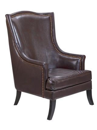 Кресло Chester, коричневая экокожа brown