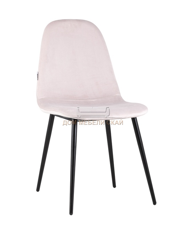 Стул Норман, велюровый светло-розового цвета