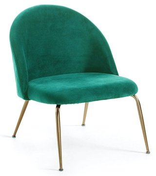 Стул-кресло Mystere, велюровый зеленого цвета